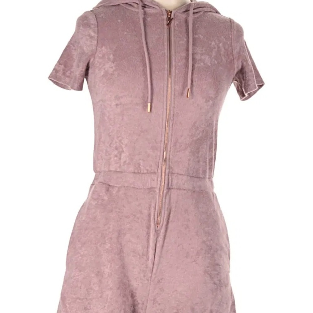 YITTY Mauve Hooded Jumpsuit